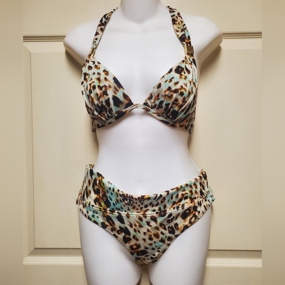 Victorias Secret Leopard Print Women's Swimwear Size Small
